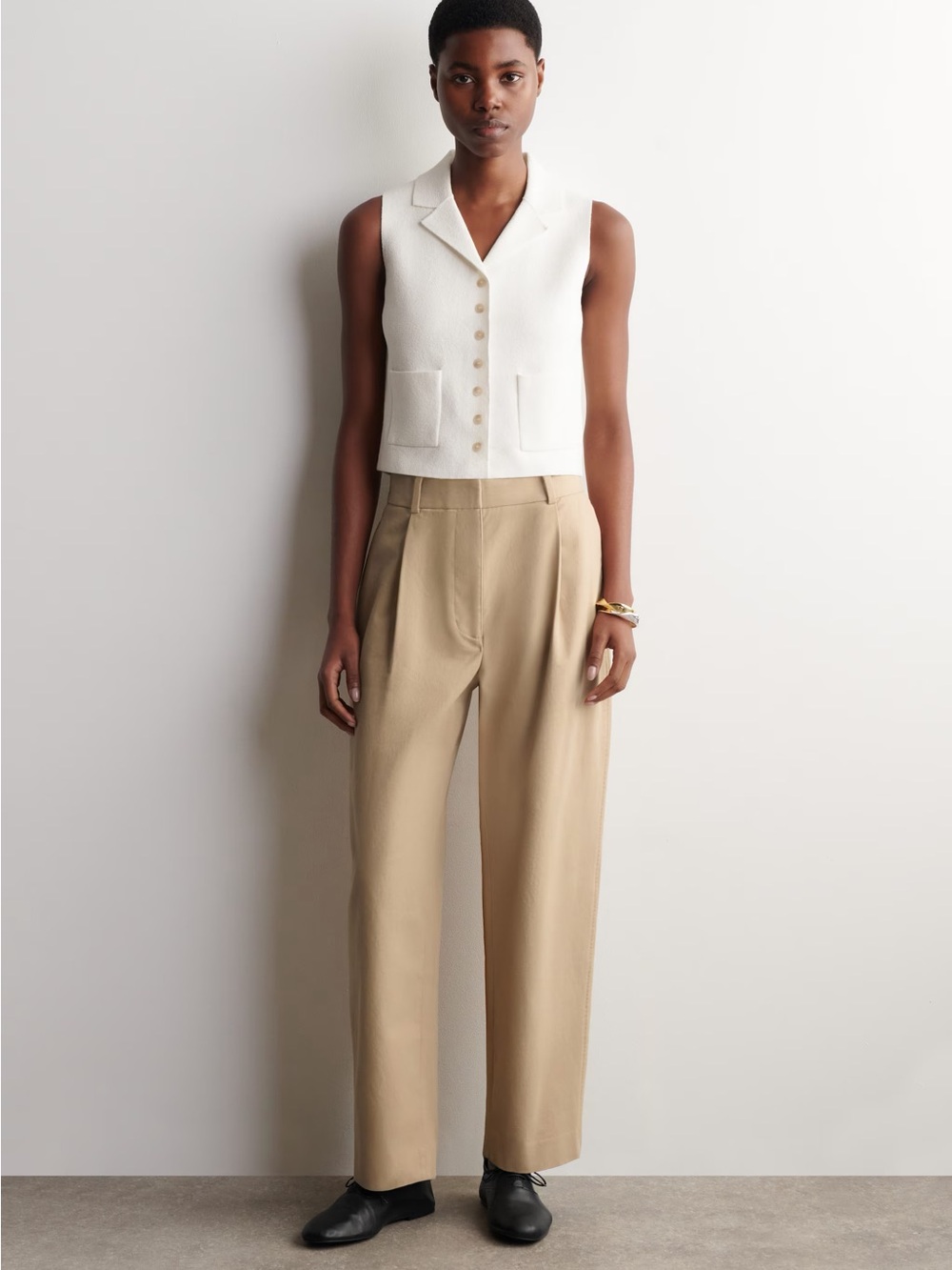 COS COS Women's Bouclé-Knit Vest